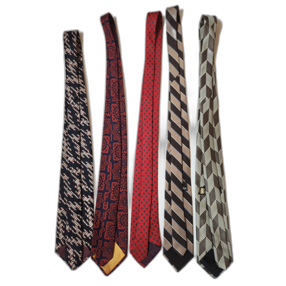 Men’s Tie Bundle (5) – Classic Patterns – Office / Business / Dress - Picture 2 of 6